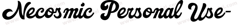 Necosmic Personal Use字体转换
